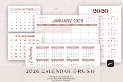 Procreate 2026 Calendar Planner Stamp Brush, Month Product Image 1