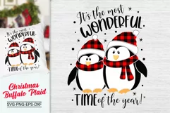 It's The Most Wonderful Time Of The Year Svg, Buffalo Plaid Product Image 2