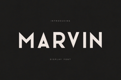 Marvin Display Font | Modern Geometric Sans Serif Typeface Product Image 1
