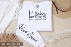 Mistakes don't define you your resilience does SVG T-Shirt D Product Image 1