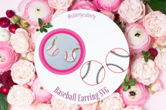 Baseball Earring Laser Cut File- SVG FILE Product Image 1