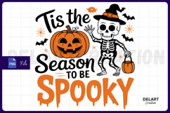 Spooky Season Skeleton Dance Sublimation PNG Design Product Image 1