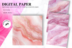 Pink Watercolor Alcohol Ink Background Digital Paper Product Image 1