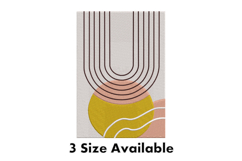 Retro Minimalist Geometric Embroidery Design Product Image 1