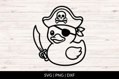Pirate Baby Duck Illustration SVG Product Image 1