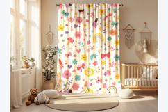 Boho Nursery Curtain Mockup Product Image 2