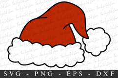 Merry Christmas Hat Svg | Christmas svg | Svg cut file Product Image 1