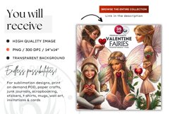 Valentine&#039;s day Fairy Clipart, Valentines day PNG,Love Product Image 2