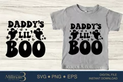Daddy's Lil' Boo Halloween SVG PNG Sublimation |Boo Witch Product Image 1