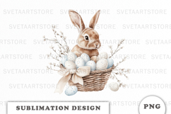 Watercolor Easter Bunny png Product Image 1