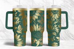 40oz Tumbler laser svg wrap|Sunflowers and Butterflies Product Image 2