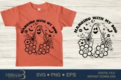 Hanging With My Boo Halloween SVG PNG Sublimation |Boo Witch Product Image 1