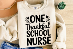 One Thankful School Nurse Svg | Halloween Svg | Shirt Svg Product Image 2