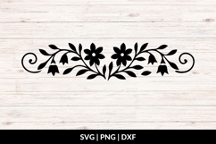 Wedding Floral Divider SVG Product Image 1