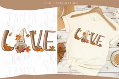 Sublimation Designs | Love Gnome | Fall Png | Garden Gnome Product Image 2