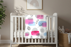 Minimal baby blanket mockup Product Image 2