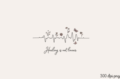Healing is not linear PNG, Mental Health Sublimation PNG Product Image 2