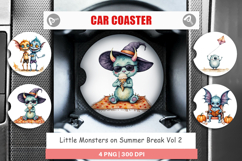 Car Coaster Summer Break Monsters Product Image 1