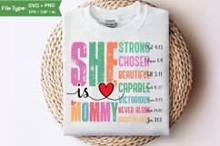 She Is Mommy SVG | Mother Day PNG | Happy Mother's Day SVG Product Image 1