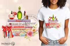Makeup Glam Fashion Books PNG Heels Perfume Chic Art Product Image 4