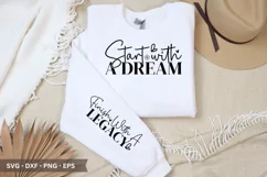 Sleep with a dream SVG - Mother's Day Sleeve T shirt Design Product Image 1