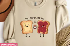 You Complete me PNG, Valentine Sublimation PNG Product Image 2