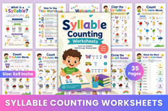 Syllable Counting Worksheets Product Image 1