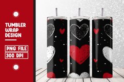 Heart Pattern Tumbler Warp Design Product Image 1
