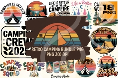 Retro Camping PNG Bundle 18 Product Image 1