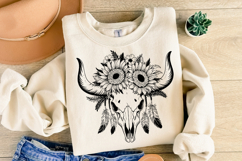 Cow Skull svg Design | Svg Cut Files | Shirt Svg Product Image 2