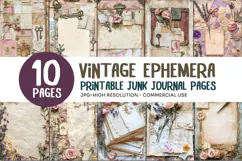 Vintage Ephemera Junk Journal Pages Product Image 1