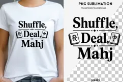 Mahjong quote png design for T-shirts Product Image 1