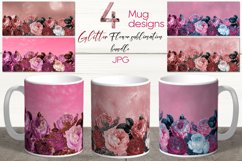 Flower Glitter Mug design| Sublimation design bundle, JPG Product Image 1
