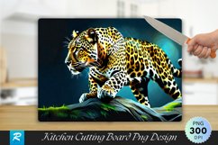 Leopard Cutting Board Sublimation Design Product Image 1
