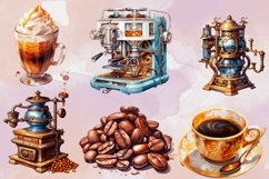 Coffee Sublimation Clipart Bundle, Halloween Coffee PNG Product Image 2
