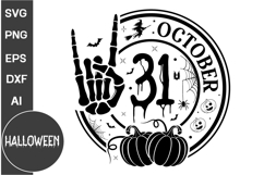 31 October SVG | Halloween SVG PNG | Halloween Stay Spooky Product Image 1