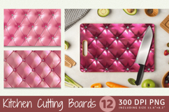 Pink Diamond Leather Cutting Boards sublimation Designs Product Image 1