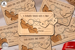 Valentine's Day Couple Keychains SVG Bundle | Laser Cut Product Image 1