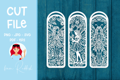 12 Fairy Bookmarks Paper cut SVG Laser cut,Cricut,Silhouette Product Image 2