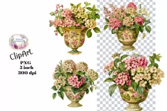 Flowers, Junk Journal, PNG, Clipart, Ephemera, Botanical Product Image 1