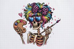 Funny Skeleton Messy CLIPART PNG Product Image 1