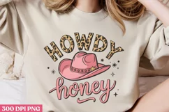 Howdy Honey PNG, Western Valentine Sublimation PNG Product Image 2