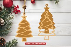 Christmas Tree Ornament Laser Cut Product Image 1