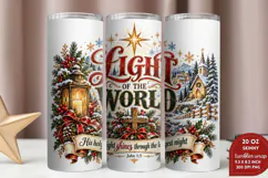 Light of the World 20oz Tumbler Wrap, Christian Christmas Na Product Image 2