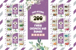 Spring Cosmetic Bag Bundle, Flowers Cosmetic Bag Designs Product Image 1