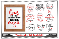 Valentine&#039;s Day SVG Bundle, True Love Svg, Love Quotes Svg Product Image 1