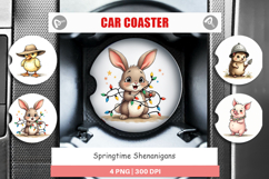 Springtime Shenanigans Car Coaster Product Image 1