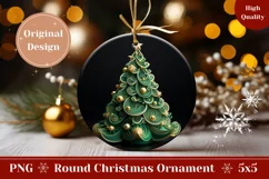3D Christmas Ornament PNG, Christmas 3D Tree Ornament Product Image 1