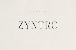 Zyntro Elegant High-Contrast Serif Product Image 1