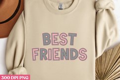 BEST FRIENDS PNG, Friendship Sublimation PNG Product Image 2